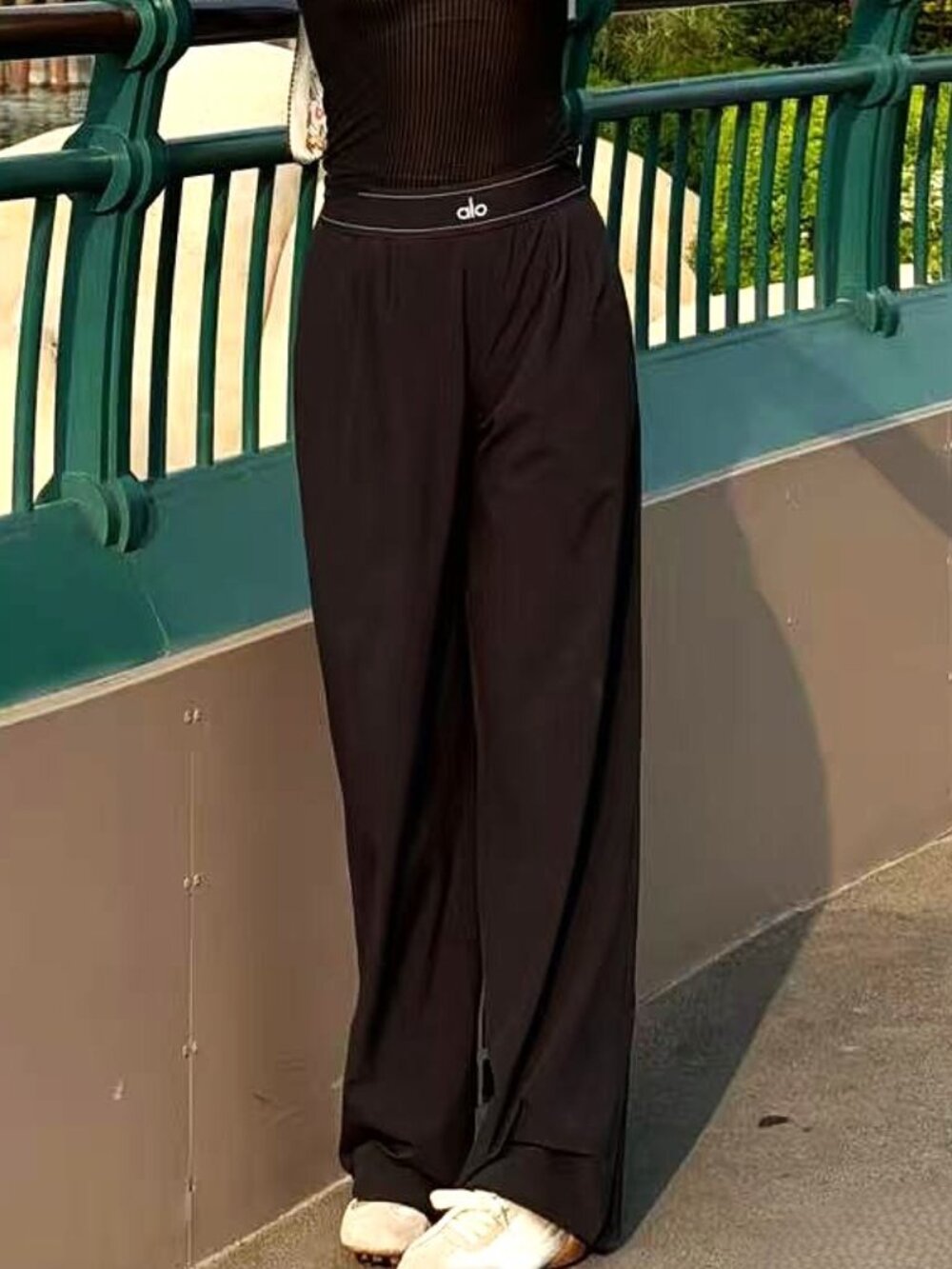 🎃Alo Yoga Suit Up Trouser Black (Regular 30" Inseam)✨Loose-fitting trousers